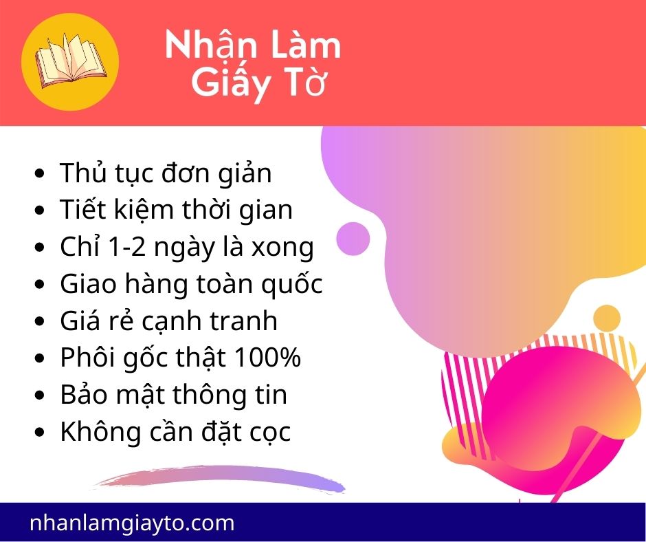 nhận làm giấy tờ giả các loại giá hợp lý