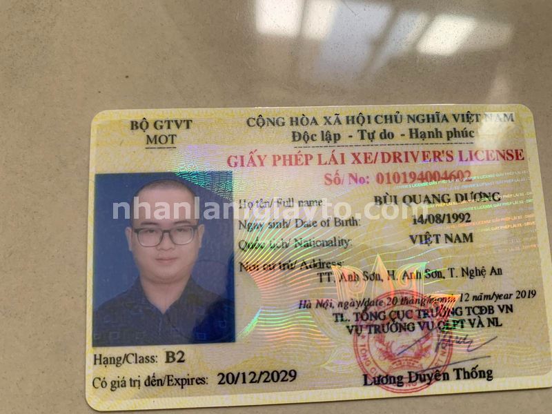 làm bằng lái xe giả không cọc