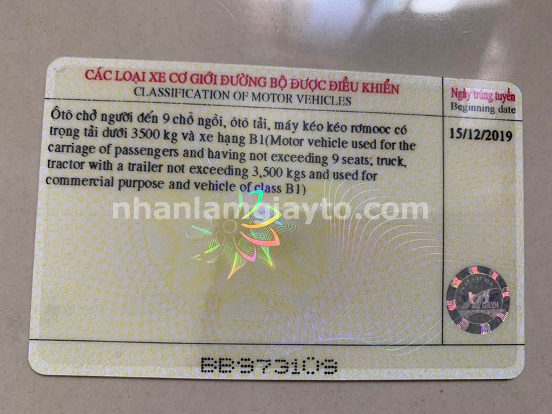 làm bằng lái xe giả không cọc