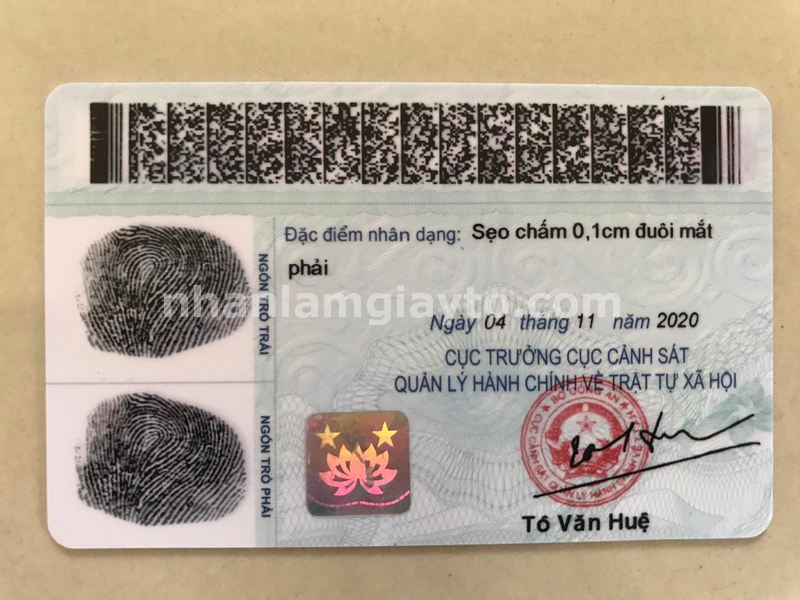 làm căn cước công dân giả
