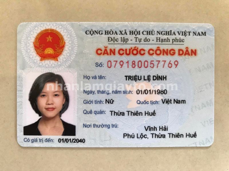 làm căn cước công dân giả