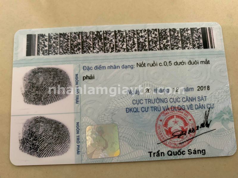 làm căn cước công dân giả